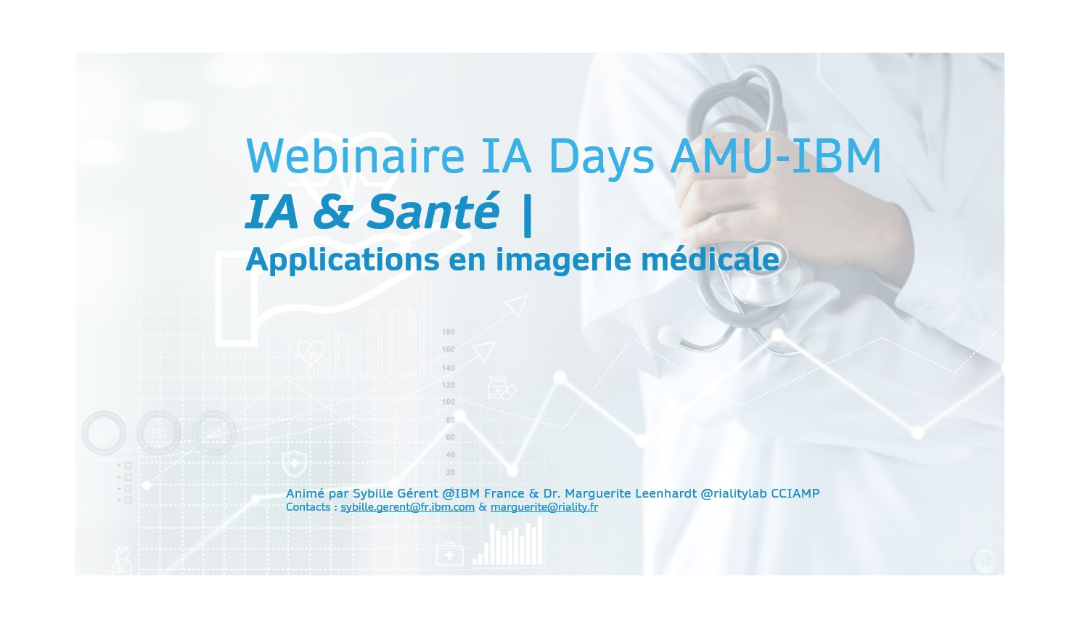 Intelligence Artificielle en imagerie médicale – 3 applications concrètes